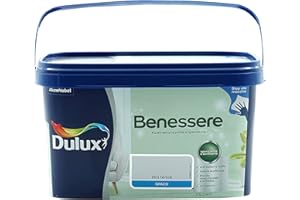 Dulux Benessere Pittura Colorata all'Acqua per Interni Superlavabile Anti Muffa Anti Batteri con Ioni D'Argento, 2.5 Litri, Lilla Tenue, 2.5L