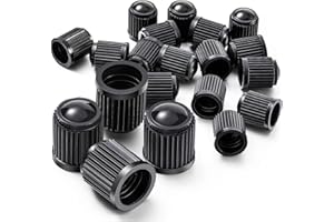 ‎TK GRUPPE TIMO KLINGLER TK Gruppe Timo Klingler 25x nakładki na wentyl samochodowy – czarne do samochodu, motocykla i roweru – koła i opony