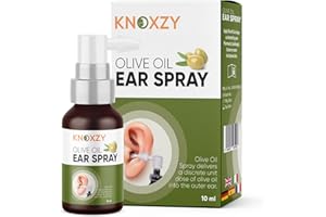 Knoxzy Olive Oil Ear Spray, Wax Removal Natural Spray for Infections & Pain Softener Relief Clinically Tested - 10 ml x 1