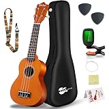 Ukelele Concierto,AoKoZo Ukulele 23 Pulgadas Hawaiian Ukelele,Incluye Bolsa  de Transporte y sintonizador : Amazon.es: Instrumentos musicales