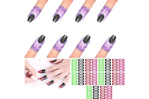 ONGLE AMOR 200 Patchs de protection cuticule, autocollants de protection vernis a ongles,remplace latex liquide pour : gels - baby boomer - ongle nail art - protection vernis semi permanent (200)