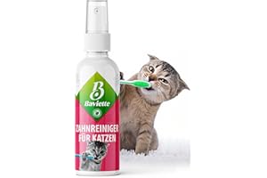 Baviette Katzenpflege – 100ml Zahnreiniger für Katzen – Sanfte, mikrobiologische Mundpflege ohne Bürste – geruchs- & geschmacksneutral, alkoholfrei & ohne Duftstoffe – zur täglichen Maulpflege