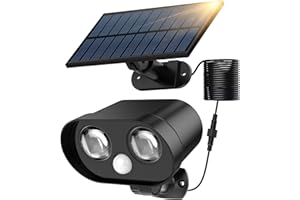 ‎MPJ MPJ Eulenförmige Solarleuchte für den Außenbereich, Solar-Außenstrahler mit Bewegungssensor, IP65 wasserdicht, mit 4.8m Kabel