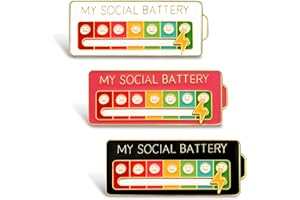 Uvolo Social Badge, Soziales Leben Energien Pin, Farbanpassung, Bewegungszustand, Stimmungszustand Anzeigen, Emaille Pins, Lustige Schmuck Dekorationsnade