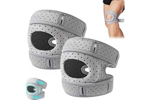 WUJIALINGMM 2Pack WellkneeKnee Brace, Wellnee Patellar Pad Realign Knee Joint While You Move, Adjustable Tendon Support Sleeve Braces for Meniscus, Osteoarthritis, Orthopedic, Knee Support for Athletes