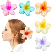 6 Stück Blumen Haarspangen Set – Große Blumenförmige Krallenklammern Für Dickes & Dünnes Haar, Rutschfest