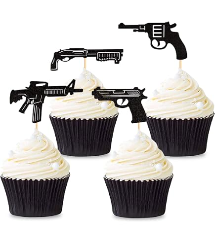 Topper per torta nuziale con pistola, Topper per torta con il signor e la signora, Topper per torta personalizzato, Topper per torta con cognome, Topper per torta con specchio dorato