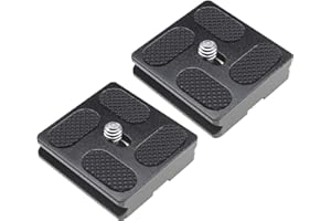 Be In Your Mind 2 unids 40mm Placas de liberación rápida PU40 cámara videocámara trípode Ballhead QR Placa Titular con Tornillo Universal de 1/4 Pulgadas