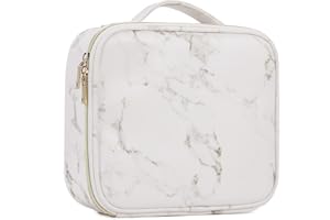 TAYQWIHEVA Trousse de Maquillage Trousse à Cosmétiques Sac Maquillage Beauty Case Vanity et Trousses à Maquillage Malette Rangement Maquillage, Motif marbré