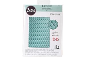 Sizzix Ellison Europe Tejido por Lynda Kanase 3D Tief – Plantilla para Estampados, Multicolor