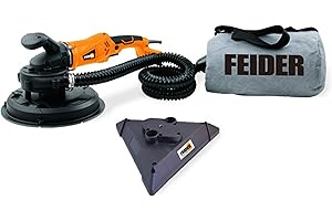 FEIDER – Ponceuse plâtre 1200 W 225 mm - Plateau triangulaire - Variateur de vitesse - Vitesse de rotation 1000-1950 tr/min - Abrasifs 12 - – FPEP1200CPC