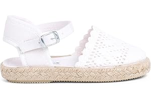 Pisamonas Girls Buckle Up Brogue Espadrille Wedge
