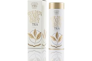 TWG Tea | Golden Earl Grey | Tè Nero | Bergamotto | Latta Haute Couture, 100G | Set Regalo