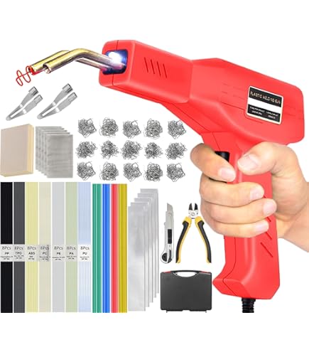 Poste A Souder,Agrafeuse à Chaud 100W-70W-50W, Machine à Souder Le Plastique, Kit De Réparation