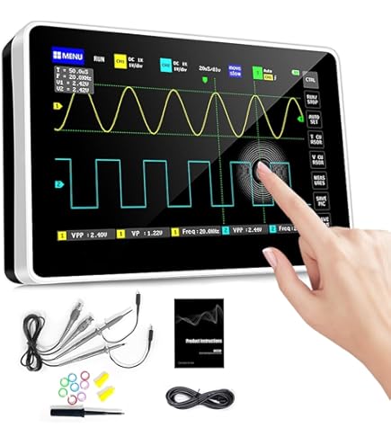 OWON HDS120 Oscilloscope Multifonction 2 En 1 Et Multimètre Bande Passante 1 MHz écran IPS 2,8" 20 000 Points Multimètre Numérique 4½ Oscilloscope Numérique 1 Canal