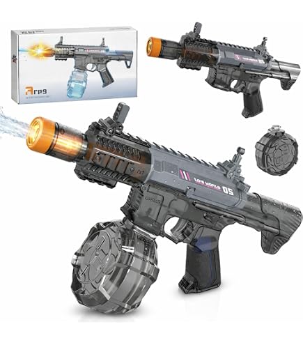 Pistolet à Eau électrique 500 Ml Avec LED – Longue Portée, Effets Lumineux Pour Enfants Et Adultes – été Plage Piscine