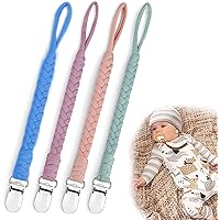 Schnullerkette Mädchen 4er-Set Schnullerketten – 25 Cm | Baby-Schnullerhalter | Für Kinderwagen & Autositz | Bunt Gemischt Mam Schnullerkette