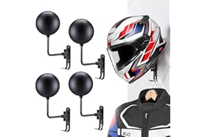 motofans portacasco da parete appendi casco moto da parete porta cappelli - Prodotto in lega di alluminio(4pezzi)