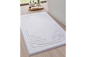 COLOR&GEOMETRY Mata łazienkowa 44 x 76 cm, super chłonna, antypoślizgowa mata łazienkowa, szybkoschnąca, odporna na pleśń, można prać w pralce, do łazienek, pralni, pryszniców na zewnątrz/wanien