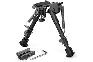 ‎FEYACHI Feyachi Gewehr Zweibein mit Drehgelenk mit drehbarem Picatinny Integriertes Verstellbares Zweibein