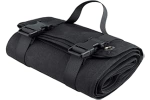 EZIZB Padded Shooting Mat Outdoor Shooting Mat with 4 Floor Nails and 1 Storage Bag Picnic Mat Thickened Waterproof Suitable for Training