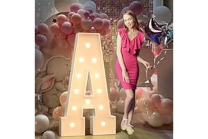 MIXIFOX Gigantic Luminous Letters Decoration Birthday, Wedding Anniversary, Decorative Letters LED Letters, Letter A