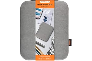 DOOHALO Tapis de presse à chaud pour Cricut Easy Press Craft,Pour machine de presse à chaud,Pour loisirs créatifs,Vinyle,Transfert d'isolation,T-shirts et projets de vinyle HTV,20.3x25.4 cm