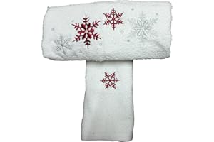 RICAMI FIORENTINI BALDI RICAMI FIORENTINI coppia spugna Natale (Fiocco neve-bianco)