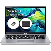 Acer Aspire Go 14 AG14-31P-33YH, Ordinateur Portable 14'' WUXGA IPS, PC Portable (Intel Core i3-N305, RAM 8 Go, SSD 512 Go, I