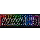 Razer BlackWidow V3 (Green Switch) - Mechanical Gaming Keyboard (Clicky Mechanical Switches, Doubleshot ABS Keycaps, Multi-Fu
