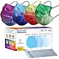 QUARANT Meltblown - Dual SMMS Fabric 4 Ply Designer Protective Face Mask with Nose Clip and Reusable Travel Pouch, Fashion That's Safe (Ombre Combo, Pack of 50) for Unisex