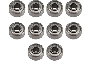 WALFRONT 10 Pcs 693ZZ Mini Roulement a Bille 3 * 8 * 4mm Roulements à Billes Miniatures Petit Double Roulement Blindé