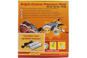 Lucky Reptile 63071 Bright Control Premium Pack 35-70W, Multiwatt EVG + Fassung 1 Base halogenuros metálicos-Balasto electrónico para lámpara Sun-Accesorio terrario-35/50 / 70 Watt, Multicolor
