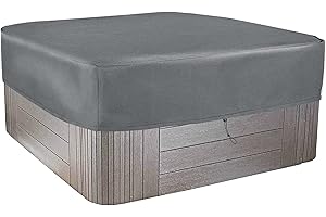 Schleuder Cubierta para, Cuadrada Funda para Bañera De Hidromasaje Cubierta SPA, Impermeable, Anti-UV, A Prueba De Polvo con una Bolsa de Almacenamiento 7 Tamaños a Elegir (220 * 220 * 25 cm)