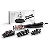 BaByliss Spazzola ad Aria AS126E da 1000W, 4 Accessori, Asciugatura e Styling dei Capelli, Funzione Ionica Anti-Crespo, 2 Tem