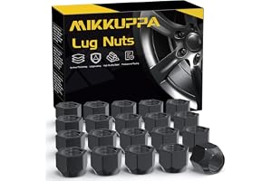 MIKKUPPA M12 x 1,5 hjulmuttrar SW19, 20 stycken svarta slutna hjulmuttrar