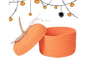 Pumpa Basket,Pumpkin Basket Dekorativ förvaring med lock för Halloween