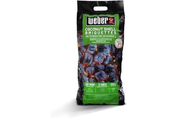 Weber Briquettes De Noix De Coco 4kg Noir