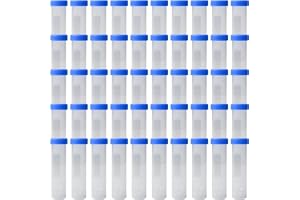 50 st 50 ml provrör av plast, centrifugrör, blått provrör, centrifugrör med skruvlock, graderade provbehållare för laboratori