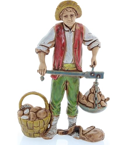 Caganer Moranduzzo - Figurines Crèche 10 Cm Échelle 1:20, Indestructibles, Peinture Artisanale Main, Officiel Made In Italy Par Martino Landi