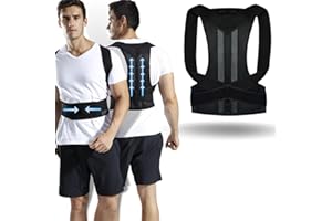 HOGDSEIRRS Busto Fascia Correttore Posturale per Spalle e Schiena, Supporto Postura Uomo e Donna, Raddrizza Spalle, Alta Efficienza e Qualità, Traspirante e Confortevole,XXL