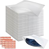 YUJUVI 100 Pieces Moving Foam Packaging 20 x 20 cm Paper Foam Sheets Bubble Movement Cardboard Foam Sheets Foam Wrap for Plat