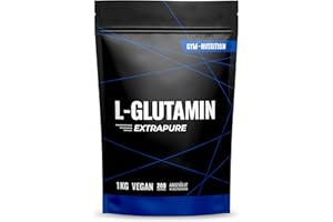 ‎GYM NUTRITION L-Glutamin Pulver 1000g / 1kg – Hochdosiert – Laborgeprüft & vegan – produziert in Deutschland – Neutraler Geschmack