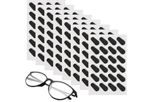 Mwoot [96 paia] Naselli in schiuma morbida Naselli autoadesivi antiscivolo Naselli sottili Naselli per occhiali Occhiali da sole (Nero)