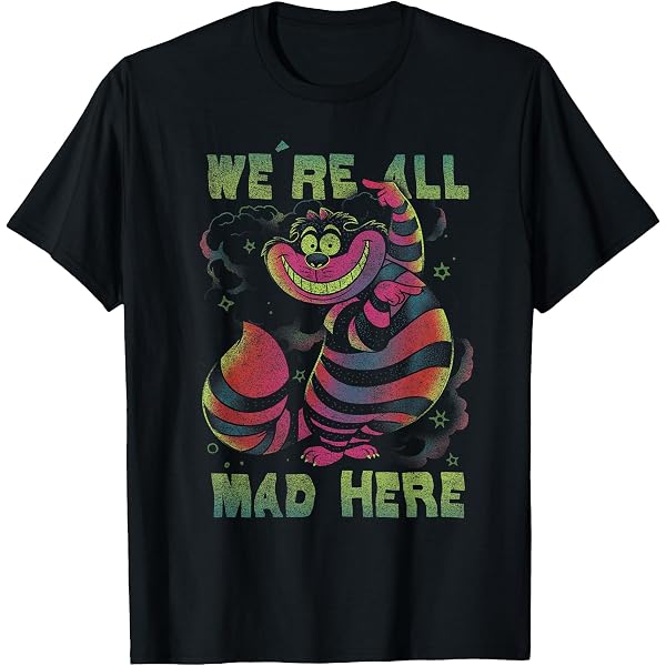 CMNIM Kosmetiktasche 'We Are All Mad Here' – Alice Im Wunderland Motiv, Wasserdicht, Mit Reißverschluss