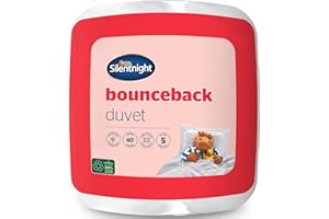Silentnight Kołdra Bounceback 10,5 Tog - całoroczna kołdra zimowa można prać w pralce i hipoalergiczna - biała - King Size
