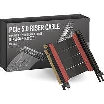 Rtx 5070 AVA5 Cavo Riser PCIE 5.0 Per GPU - Compatibile Con RTX5090, Velocità X16 128GB/s, 14cm Nero, Per Case SSUPD Pcie 5.0 Riser - 11