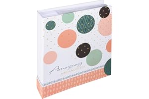 walther design Album Fotografico Rosa Salmone 200 Foto 13 x 18 cm Album di Appunti Amazing Memories ME-487-R