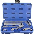 Adjustable Hook and Pin Wrench Spanners C Spanner 35mm - 120mm 6pc Set