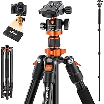 Trépied Photo 194cm Nineigh Aluminium Léger - Convertible Monopode 360° Rotule Ball Pour Canon Nikon Smartphone